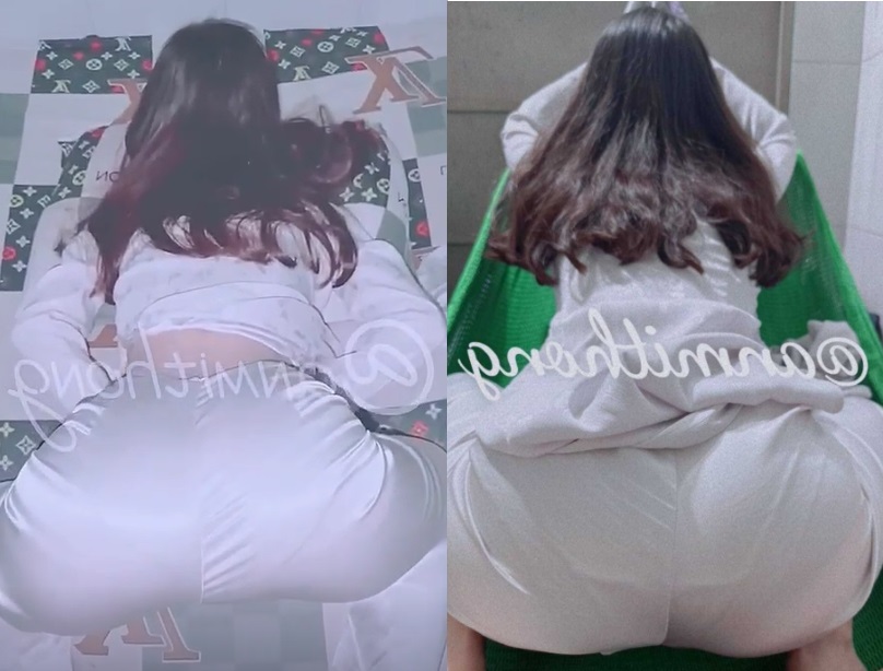 Em mặc áo dài tự sục qua quần lót ướt rồi bị chịch sướng dái